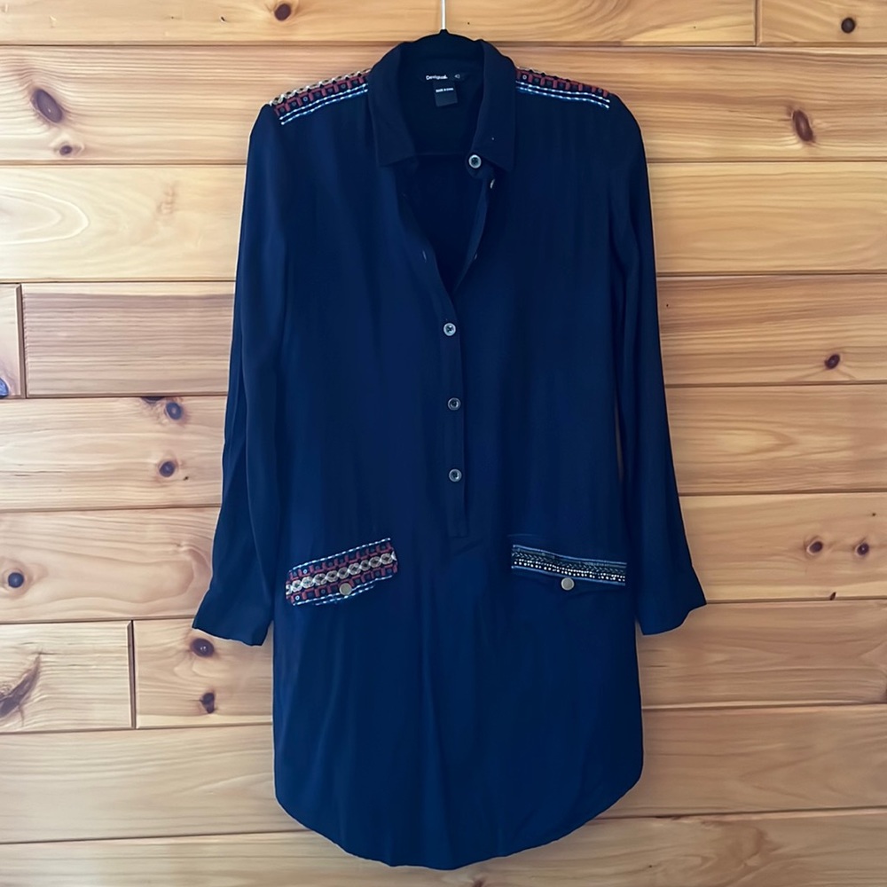 Desigual vest_dieppe Dress black and navy